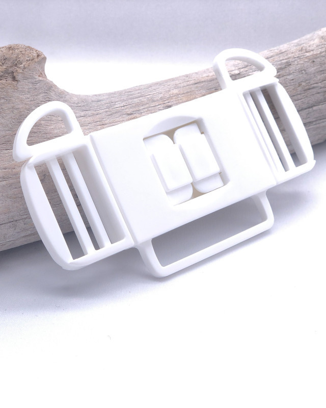 Boucle Plastique 3 Voies Blanc - Maison Klem